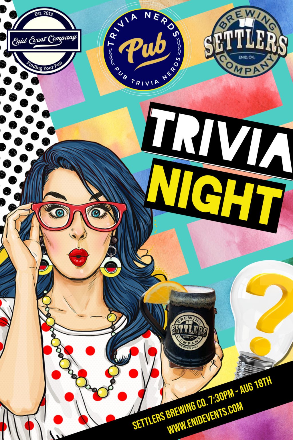 Pub Trivia Nerds Trivia Night EnidEvents