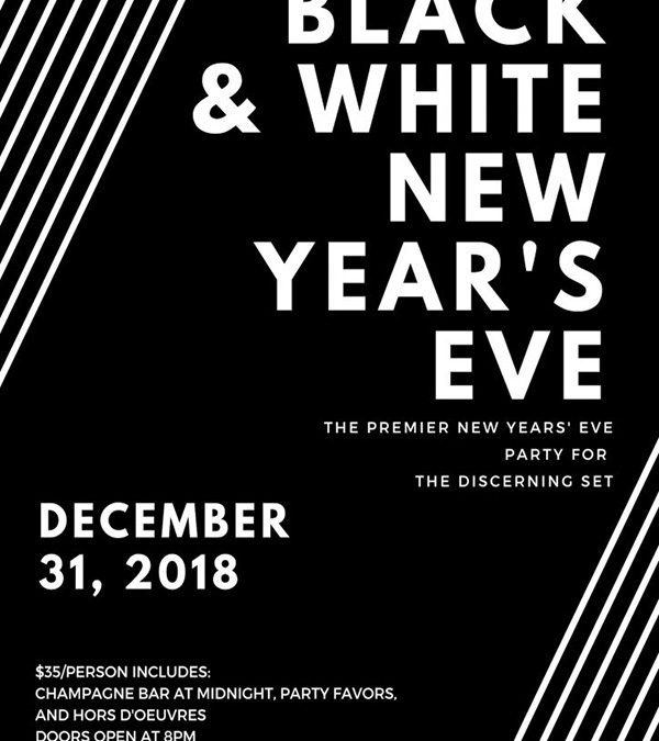 Black and White New Year’s Eve Party